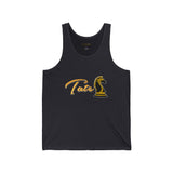 Unisex Jersey Tank Top With Tate Knight Logo Motivational Streetwear Gym Fitness Athletic Summer Casual Fashion