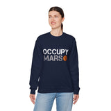Mars Exploration Unisex Crewneck Sweatshirt Futuristic Space Adventure Graphic Cozy Sci Fi Design Inspirational Streetwear Perfect Gift for Space Lovers and Dreamers
