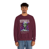 Historical Statue Graphic Premium Unisex Heavy Blend Crewneck Sweatshirt Vintage Aesthetic Streetwear Pullover