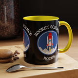 Rocket Science Rocks Accent Coffee Mug 11oz 15oz Space Lover Science Gift Black White Two Tone Ceramic Cup