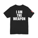I Am The Weapon Unisex Heavy Cotton Tee Motivational Tactical Mindset Streetwear Bold Warrior Energy Graphic TShirt For Confidence Training Gym Wear Everyday Power Statement