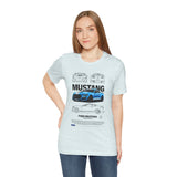 Blue Apex Muscle Coupe Blueprint Art Unisex Heavy Cotton Tee Powerful Street Machine Graphic Shirt for Car Lovers and Collectors