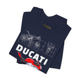 Italian Superbike Panigale Style Racing Motorcycle Graphic Unisex Heavy Cotton Tee Premium Streetwear T Shirt for Riders Bikers Enthusiasts and Everyday Wear