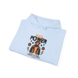 Mask Power Anonymous Strength Graphic Unisex Heavy Blend Hooded Sweatshirt Bold Urban Hacker Inspired Streetwear Empowerment Hoodie