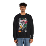 Freedom Snake And Rose Crewneck Comfortable Unisex Sweatshirt Motivational Streetwear Bold Floral Empowerment Design For Resilience And Strength Perfect Gift For Friends Birthdays Cozy Days Casual...