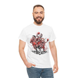Legends On Court Unisex Heavy Cotton Tee Basketball Streetwear Graphic T Shirt Vibrant Athletic Art Design Perfect Gift For Sports Fans Players Gymwear Festivals And Urban Fashion Lovers