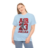Air Jordan Sky Legend Unisex Heavy Cotton Tee Bold Athletic Streetwear Design Inspirational Basketball Dunk Artwork Motivational Sports Graphic Tee For Dreamers And Hustlers