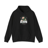 Bloom Stronger Floral Graphic Hoodie Comfortable Unisex Sweatshirt Motivational Streetwear Inspirational Empowerment Design for Self Growth Resilience Perfect Gift for Friends Birthdays Cozy Days Casual Wear