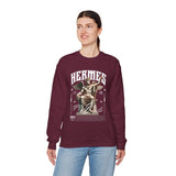 Hermes Greek Mythology Unisex Heavy Blend Crewneck Sweatshirt Ancient God of Communication and Travel Graphic Pullover