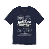 Camaro American Muscle Power Coupe Illustration Unisex Heavy Cotton Tee Premium Streetwear Graphic for Gearheads and Car Enthusiasts