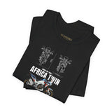 African Twin Adventure Motorcycle Graphic Tee Off Road Touring Bike T Shirt For Riders Explorers Long Distance Travel Motorsport Streetwear Gift