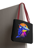 Ballena Cosmic Whale Art Eco Tote Bag Vibrant Geometric Ocean Design Durable Canvas Reusable Shopping Bag Premium Artistic Streetwear Accessory Perfect Gift for Nature Lovers Dreamers and Creative Thinkers