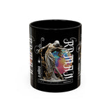 Sculptural Future Statue Art Accent Coffee Mug 11oz 15oz Greek Goddess Cosmic Abstract Splash Bold Artistic Streetwear Ceramic Cup