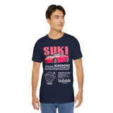 Pink Custom Roadster Blueprint Art Unisex Heavy Cotton Tee Retro Tuner Inspired Streetwear Graphic Shirt for Car Lovers and Daily Casual Wear