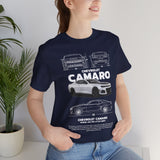 Camaro American Muscle Power Coupe Illustration Unisex Heavy Cotton Tee Premium Streetwear Graphic for Gearheads and Car Enthusiasts