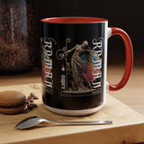 Sculptural Future Statue Art Accent Coffee Mug 11oz 15oz Greek Goddess Cosmic Abstract Splash Bold Artistic Streetwear Ceramic Cup