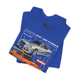 Street Racing Trio JDM Cars Graphic Unisex Heavy Cotton Tee for Drift Fans Performance Lovers and Streetwear Enthusiasts