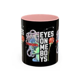 Eyes On Me Boys Medusa Accent Coffee Mug 11oz 15oz Mythological Streetwear Bold Empowerment Design Perfect Gift for Coffee Lovers Friends Birthdays Daily Motivation