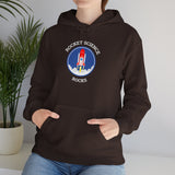 Rocket Science Rocks Hoodie Unisex Heavy Blend Sweatshirt Space Exploration STEM Education Astronomy Science Gift Nerd Geek Astronaut Graphic Pullover