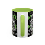 Money Mindset Accent Coffee Mug 11oz 15oz Motivational Hustle Grind Wealth Entrepreneur Graphic Ceramic Mug Bold Streetwear Inspired Success Lifestyle Cup