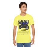 R3 Inspired Sport Motorcycle Art Unisex Heavy Cotton Tee Dynamic Streetwear Graphic for Riders and Moto Enthusiasts