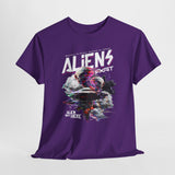 Aliens Exist UFO Graphic Unisex Heavy Cotton Tee Sci Fi Streetwear T Shirt Extraterrestrial Space Alien Design