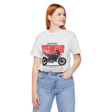 Italian Supermoto Inspired Hypermotard Style Motorcycle Graphic Unisex Heavy Cotton Tee Premium Racing Streetwear T Shirt for Riders Bikers Enthusiasts and Everyday Wear