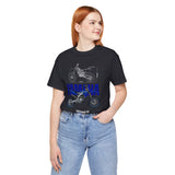 YZ Motocross Dirt Bike Blueprint Graphic Unisex Heavy Cotton Tee Off Road Racing Inspired Streetwear Gift for Riders and Bike Lovers