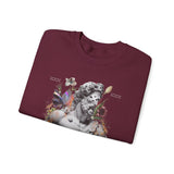 Sadness Crewneck Sweatshirt Unisex Heavy Blend Greek Statue Art Design Emotional Aesthetic Streetwear Gothic Vintage Fashion Artistic Expression Pullover