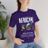 African Twin Adventure Motorcycle Graphic Tee Off Road Touring Bike T Shirt For Riders Explorers Long Distance Travel Motorsport Streetwear Gift