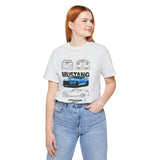 Blue Apex Muscle Coupe Blueprint Art Unisex Heavy Cotton Tee Powerful Street Machine Graphic Shirt for Car Lovers and Collectors