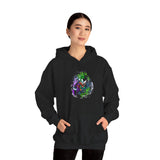 Symbiotic Madness Unisex Hoodie Bold Gothic Streetwear Dark Psychological Art Design Cozy Heavy Blend Sweatshirt for Visionaries, Creators, and Fearless Souls