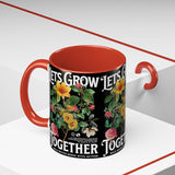 Heart Flower Accent Coffee Mug Bold Anatomical Heart Floral Design Motivational Ceramic Cup Empowering Symbol of Love Strength and Vitality Perfect Gift for Coffee Lovers Friends Birthdays Office Desk and Cozy Tea Moments