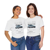 Silver Performance Coupe Front View Art Unisex Tee Luxury Speed Streetwear Automotive Graphic Shirt