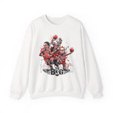 Legends On Court Unisex Heavy Blend Crewneck Sweatshirt Basketball Streetwear Athletic Graphic Pullover Bold Sports Design Perfect Gift For Gym Lovers Urban Fashion Festivals And Basketball Fans