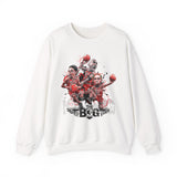 Legends On Court Unisex Heavy Blend Crewneck Sweatshirt Basketball Streetwear Athletic Graphic Pullover Bold Sports Design Perfect Gift For Gym Lovers Urban Fashion Festivals And Basketball Fans
