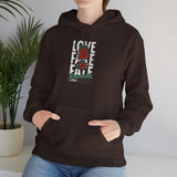 Love Fake Friendship Rose Graphic Hoodie Comfortable Unisex Sweatshirt Bold Statement Streetwear Pullover Empowering Artistic Floral Design for Self Expression Perfect Gift for Friends Birthdays Parties Cozy Days Casual Wear