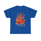 Goddess The Mother Durga T Shirt Divine Shakti Devi Maa Graphic Tee Navratri Durga Puja Festival Wear Hindu Spiritual Devotional Unisex Cotton Casual Streetwear Gift For Devotees
