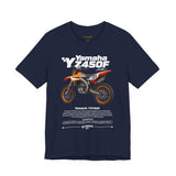 Yamaha YZ450F Inspired Motocross Blueprint Unisex Heavy Cotton Tee Dirt Bike Racing Graphic Streetwear Shirt Gift For Riders