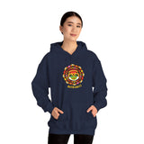 Kathakali Unisex Hoodie Heavy Blend Pullover Sweatshirt Kerala Traditional Dance Art Graphic Indian Culture Onam Festival Heritage Malayalam Design