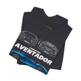 Blue Supercar Roadster Inspired Side Profile Art Unisex Tee Luxury Performance Streetwear Graphic Shirt