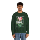 Stay Positive Forget Problems Rose Crewneck Sweatshirt Comfortable Unisex Pullover Motivational Streetwear Bold Floral Empowerment Design for Self Growth Perfect Gift for Friends Birthdays Cozy Days...