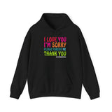 Ho’oponopono Hoodie Heavy Blend Pullover Unisex Sweatshirt Healing Affirmation Spiritual Gratitude Mindfulness Positive Energy Streetwear