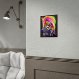 Calavera Punk Skull Matte Vertical Poster Vibrant Neon Gothic Wall Art Punk Rock Decor For Tattoo Studios Music Lovers Halloween Festival Rooms And Alternative Art Collectors