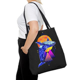 Ballena Cosmic Whale Art Eco Tote Bag Vibrant Geometric Ocean Design Durable Canvas Reusable Shopping Bag Premium Artistic Streetwear Accessory Perfect Gift for Nature Lovers Dreamers and Creative Thinkers