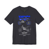 Yamaha YZ125 Inspired Motocross Blueprint Unisex Heavy Cotton Tee Dirt Bike Racing Graphic Shirt Streetwear Gift For Riders