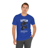 Harley Davidson Fat Bob Inspired Cruiser Motorcycle Graphic Unisex Heavy Cotton Tee Premium Biker Streetwear T Shirt for Riders Enthusiasts Everyday Wear