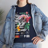 Freedom Hand Rose Graphic Unisex Heavy Cotton Tee Comfortable Streetwear T Shirt Motivational Bold Artistic Design Statement Piece Perfect Gift for Friends Empowerment Casual Wear