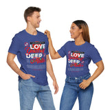 Love Yourself Deep Unisex Jersey Short Sleeve Tee Self Love Graphic T Shirt Rose Motivational Quote Streetwear Positive Affirmation Fashion Mindset Inspired Apparel