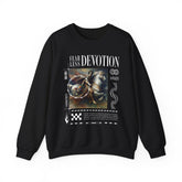 Fearless Devotion Unisex Heavy Blend Crewneck Sweatshirt Courage Loyalty Commitment Graphic Streetwear Pullover